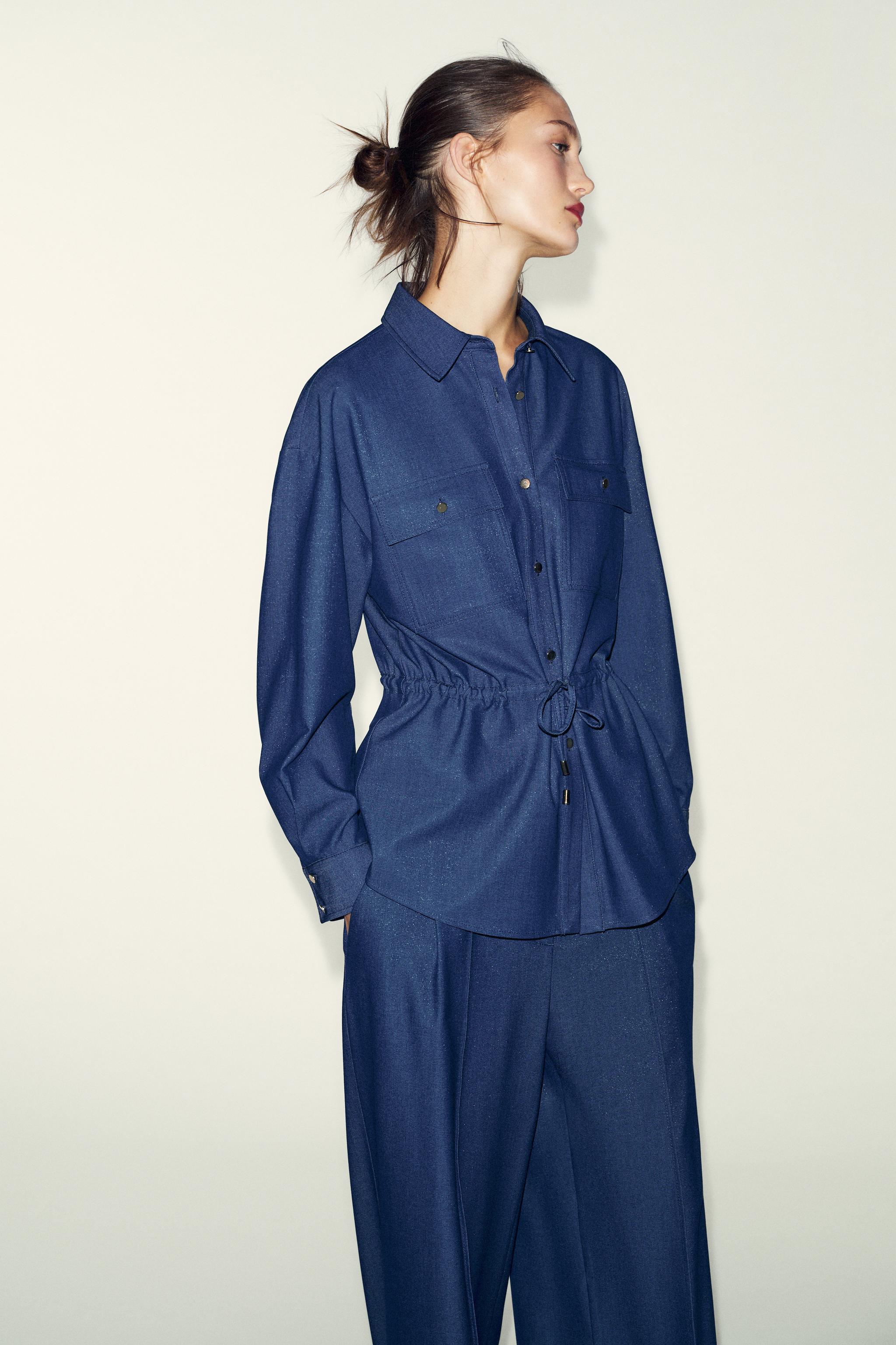 WIDE LEG PLEATED PANTS